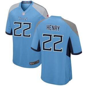 NWT NFL Derrick Henry Nike Mens Team Color Jersey - Blue- XL- Henry 22
